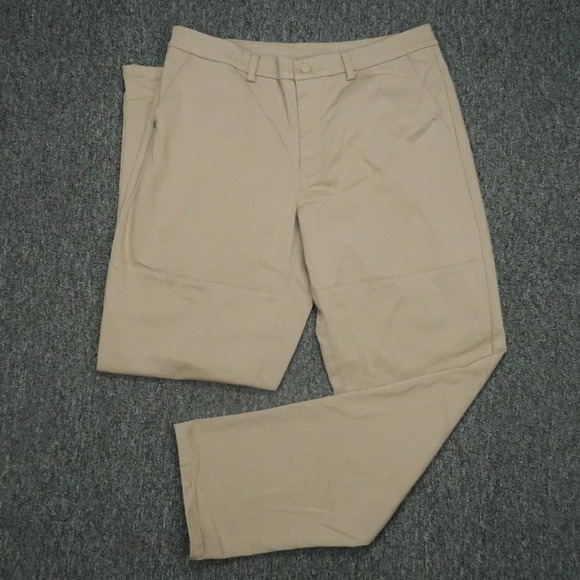 Alo Pant Mens 36x32 Khaki Tan Edition Sueded Straight Stretch - Picture 1 of 11